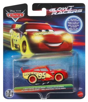 Disney Cars Diecast Glow Racers - Lightning Mcqueen