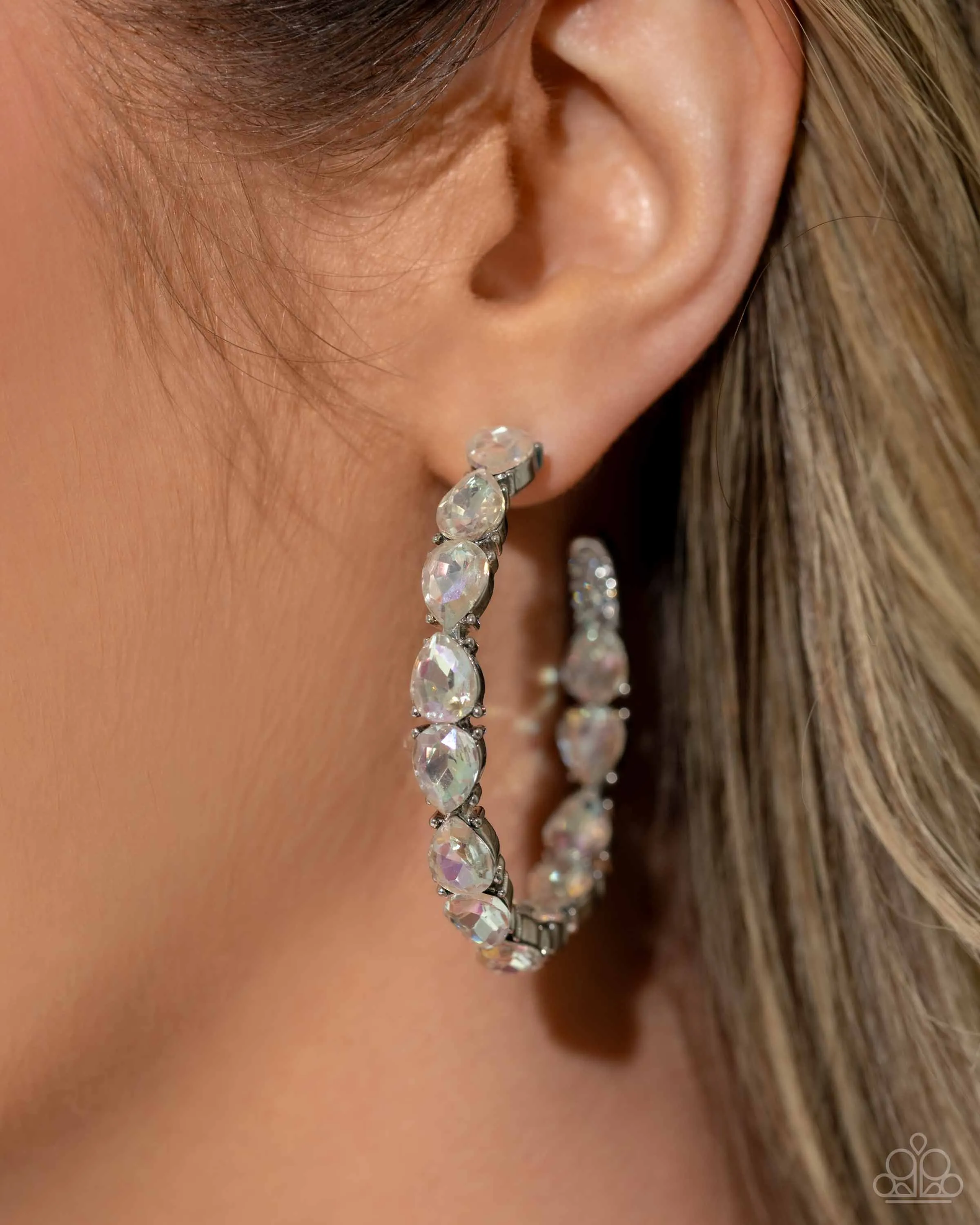 Earrings Presidential Pizzazz - White LOP E442