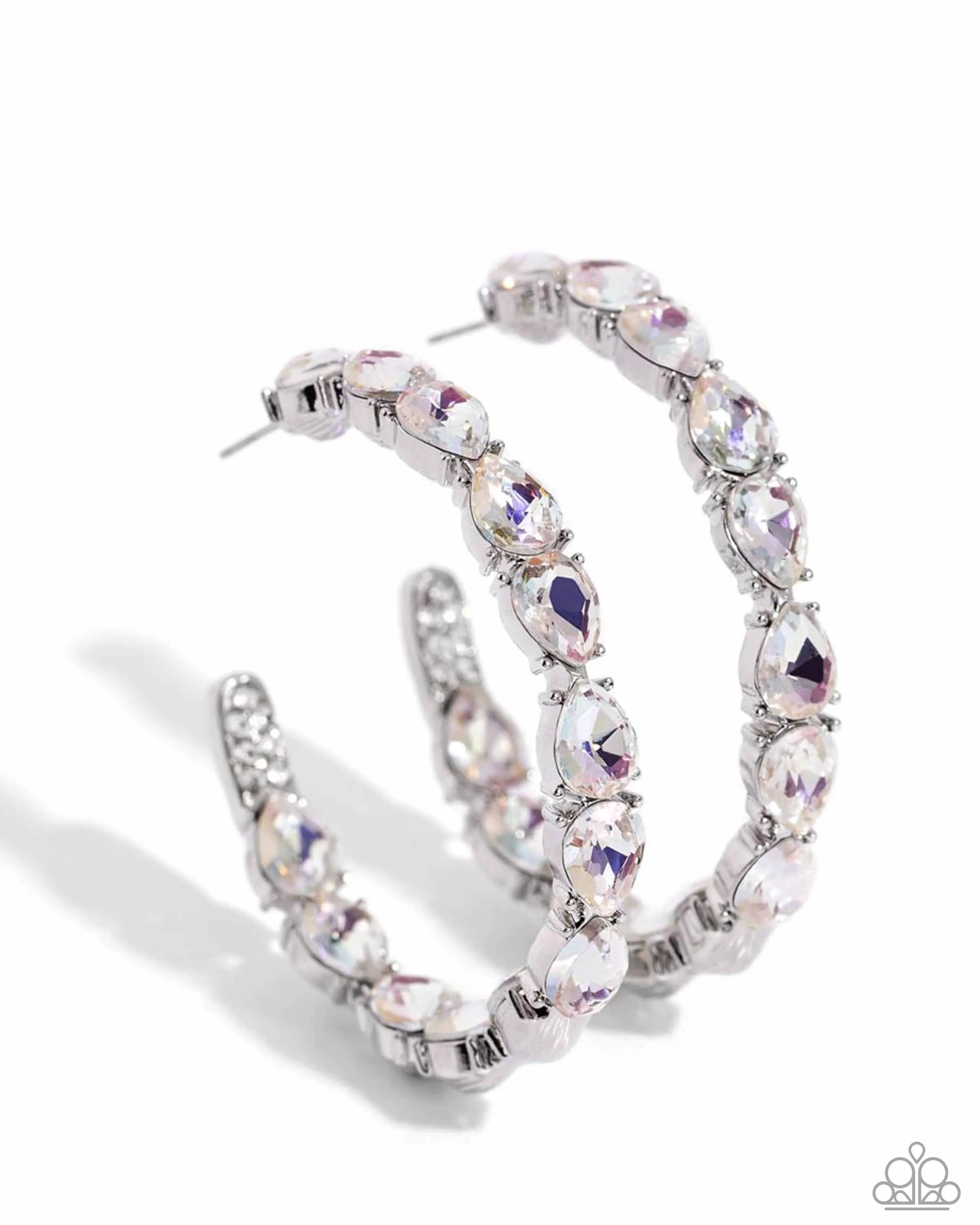 Earrings Presidential Pizzazz - White LOP E442