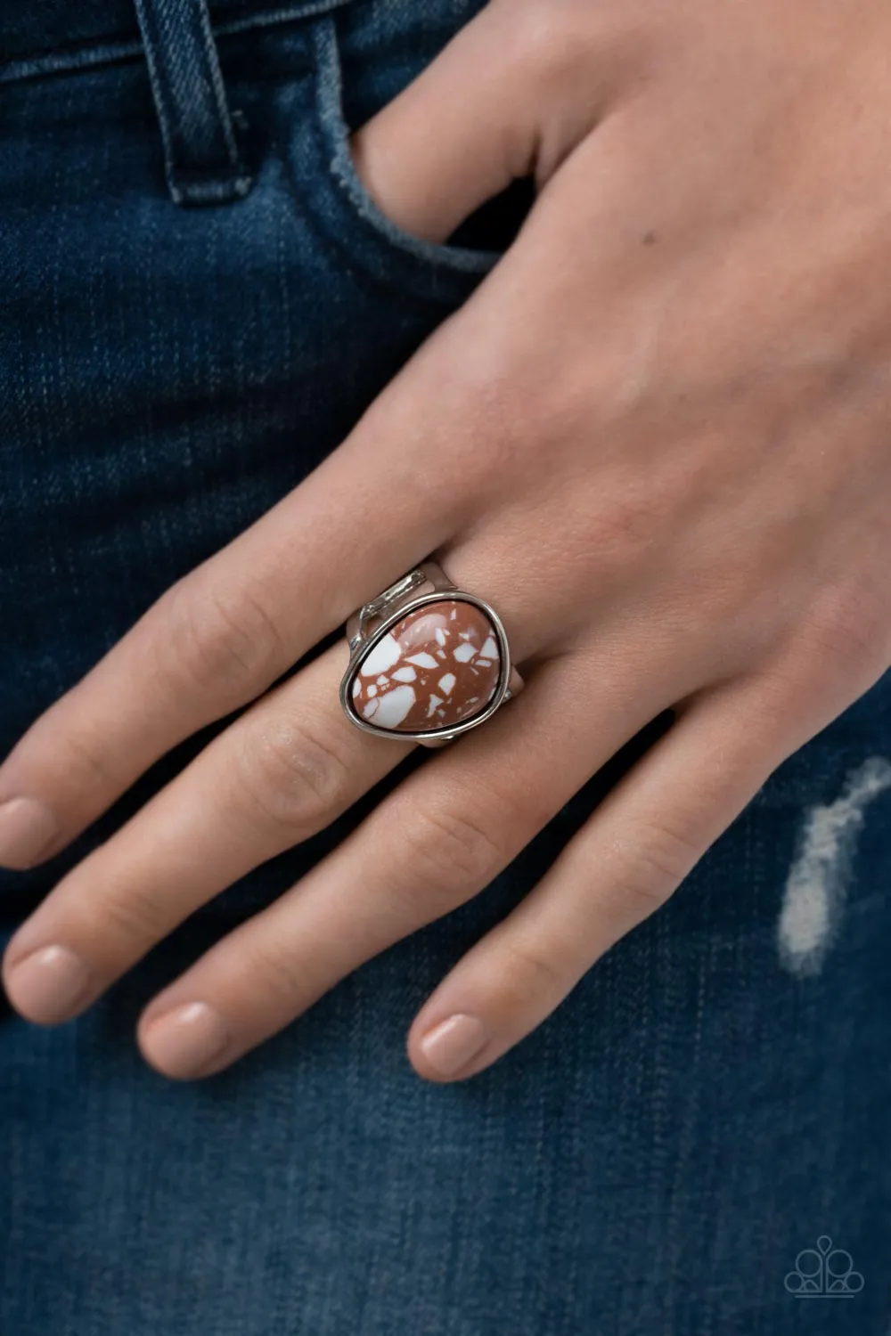 Earth Hearth - Brown Paparazzi Ring