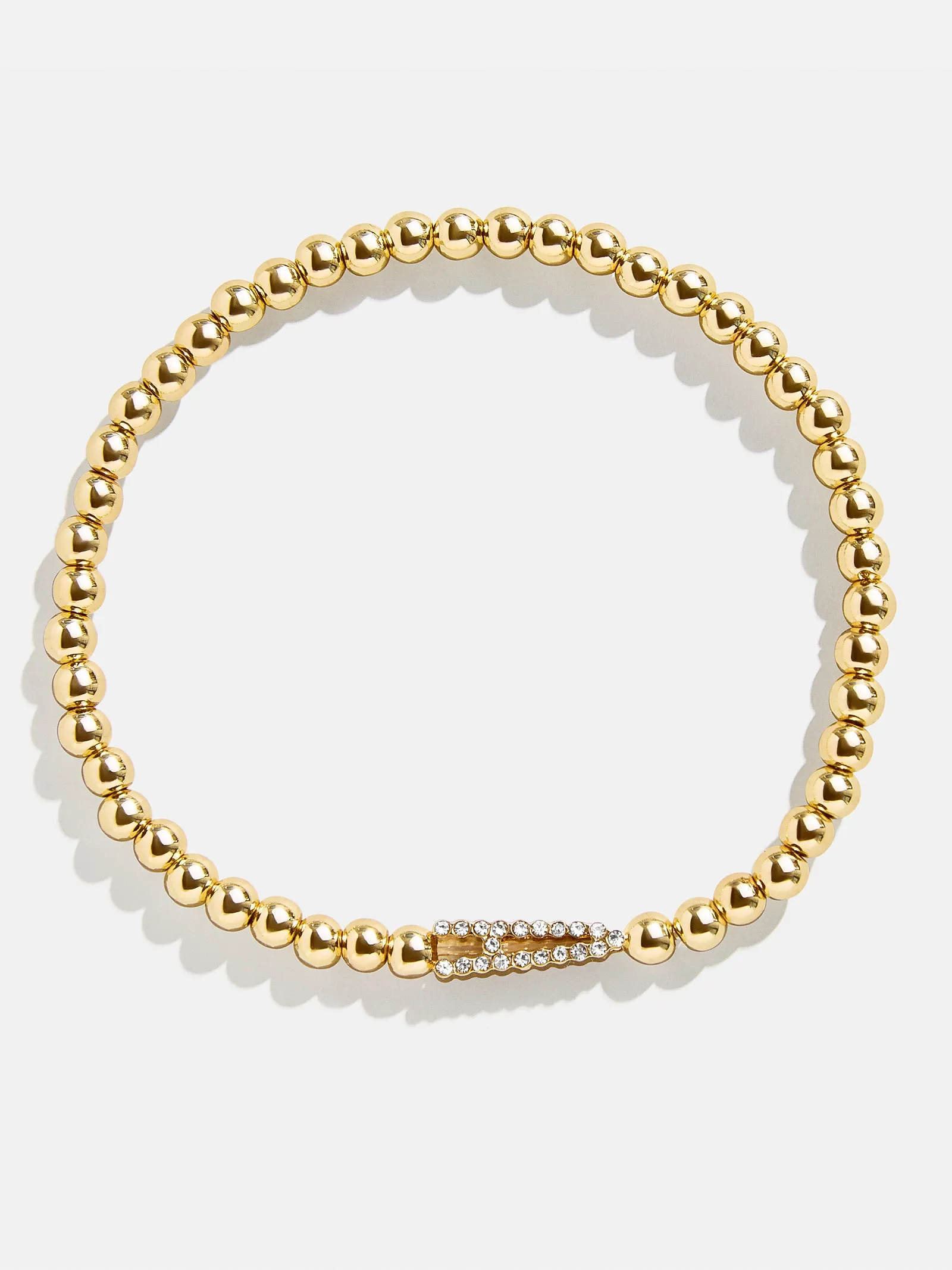 East West Initial Pisa Bracelet - Gold/Pavé
