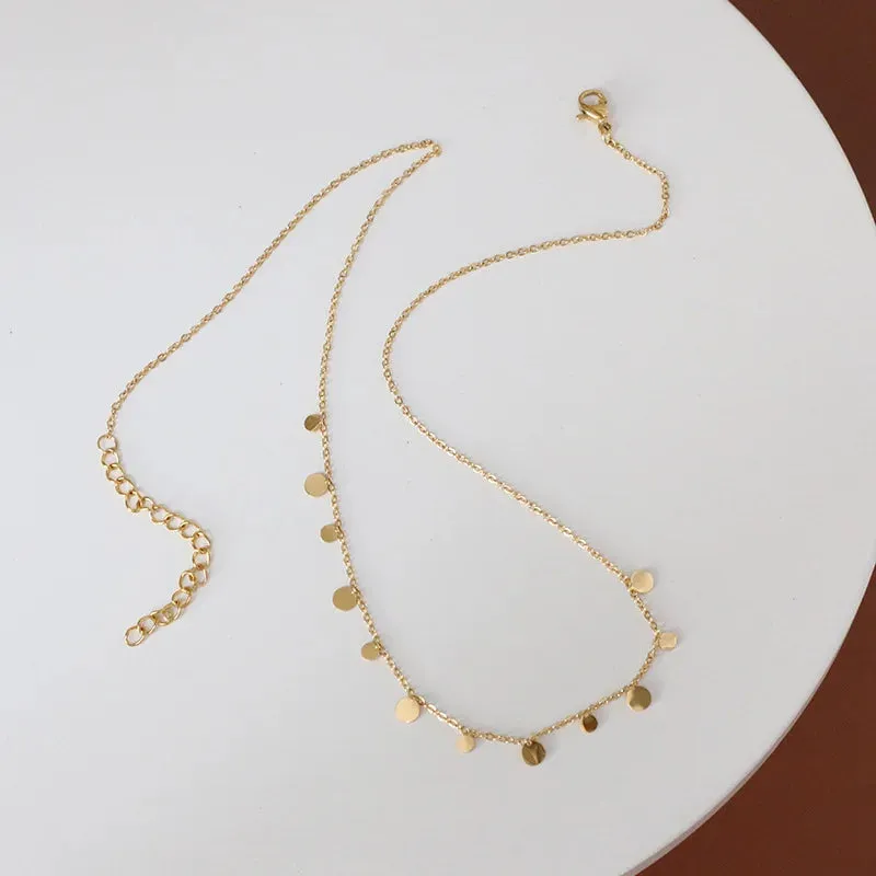 E.B.belle Geometric Gold Chain Choker Necklace for Women