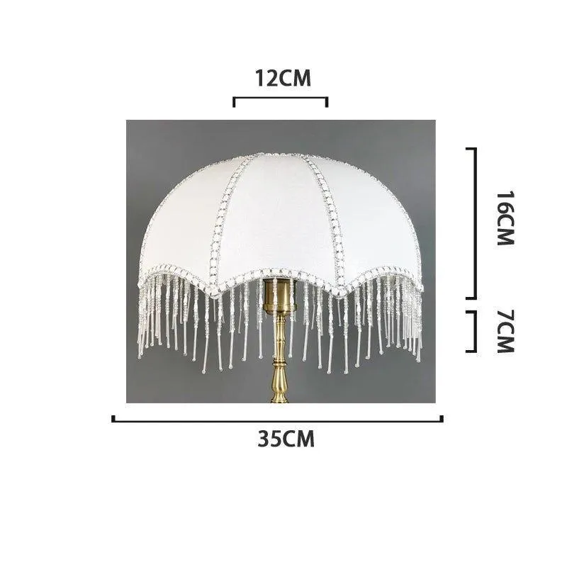 European Retro Style Table Lampshades PVC Sheepskin Fabric Floor Lamp Shade Bedroom Bedside Home Decor Wall Lamp Shell Cover