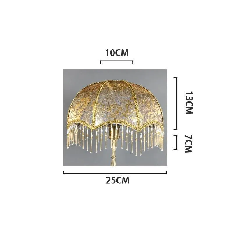 European Retro Style Table Lampshades PVC Sheepskin Fabric Floor Lamp Shade Bedroom Bedside Home Decor Wall Lamp Shell Cover