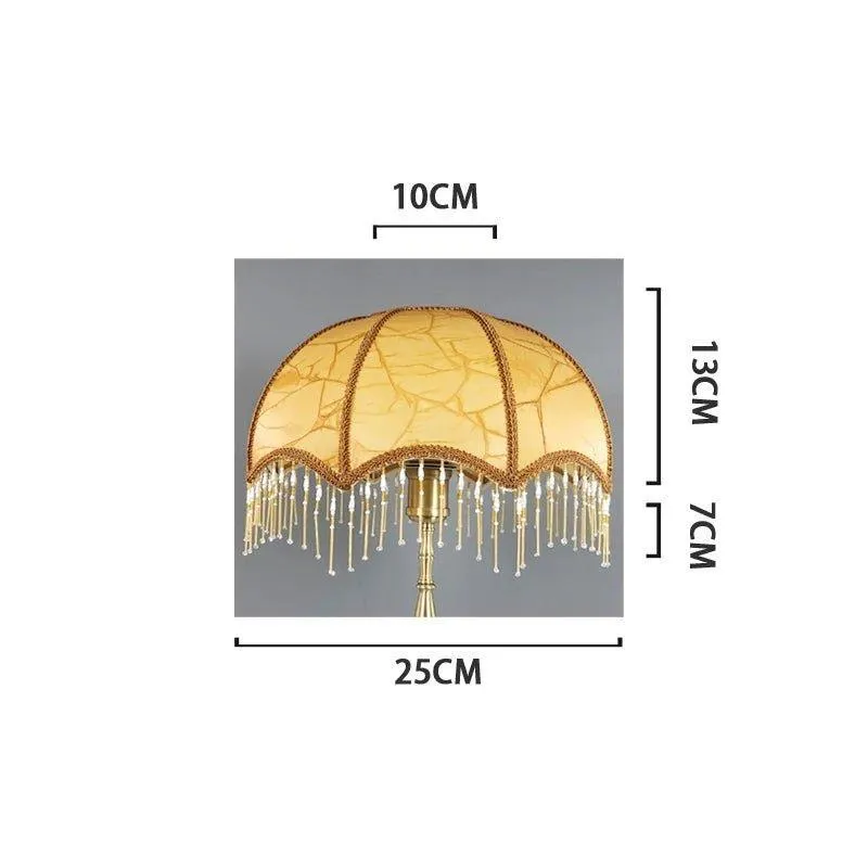 European Retro Style Table Lampshades PVC Sheepskin Fabric Floor Lamp Shade Bedroom Bedside Home Decor Wall Lamp Shell Cover