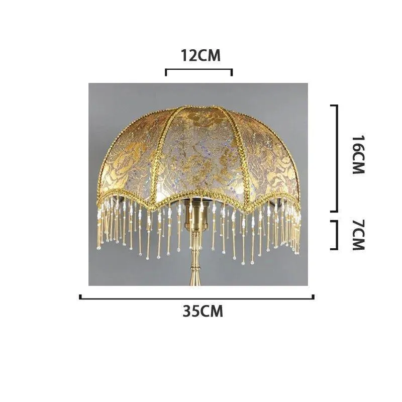 European Retro Style Table Lampshades PVC Sheepskin Fabric Floor Lamp Shade Bedroom Bedside Home Decor Wall Lamp Shell Cover