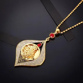 Exquisite & unique Turkish necklace with red crystal