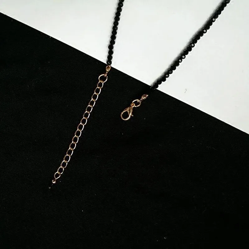 Fashion Brand Simple Black Beads Short Necklace for Women