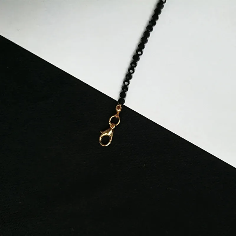 Fashion Brand Simple Black Beads Short Necklace for Women