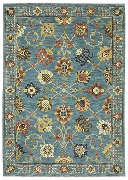 Francesca FR01E Blue/Multi Rug
