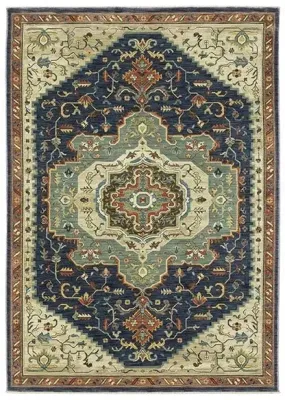 Francesca FR09F Blue/Beige Rug
