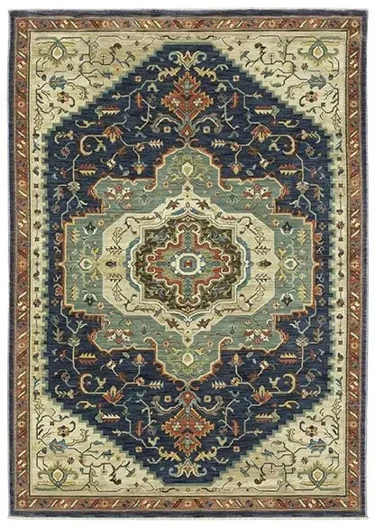 Francesca FR09F Blue/Beige Rug