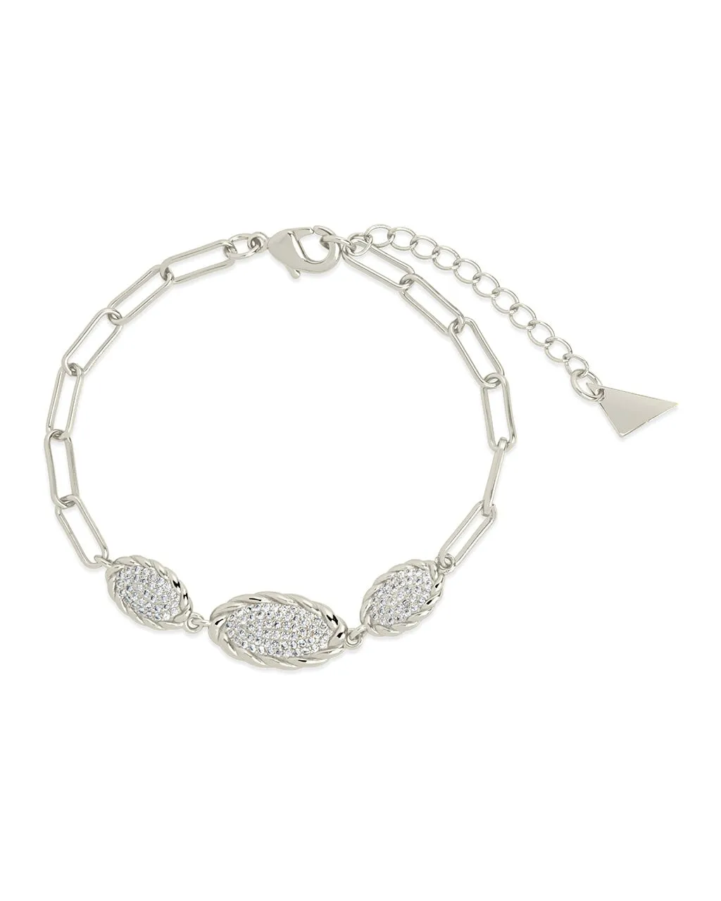 Galette CZ Delicate Chain Bracelet
