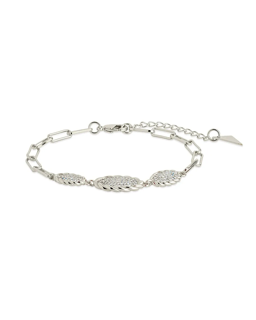 Galette CZ Delicate Chain Bracelet