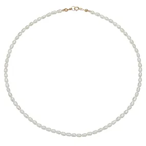 Gold Seed Pearl Choker