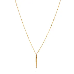 Gold Spike Pendant Necklace
