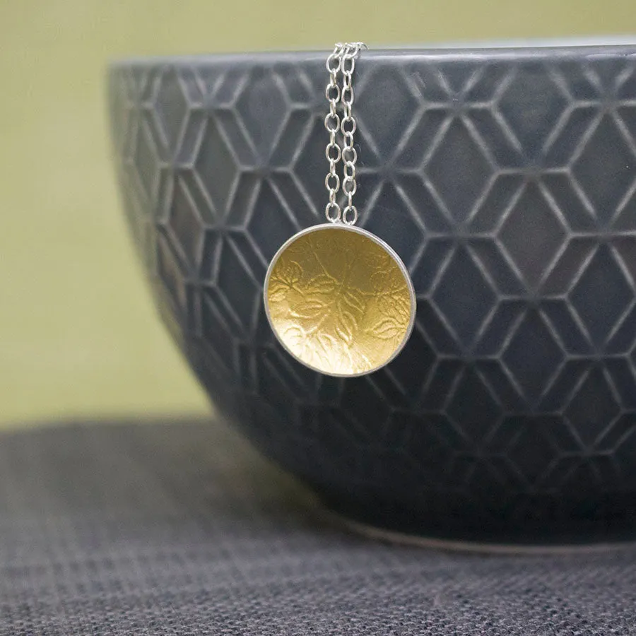 Golden Vines Cup Pendant