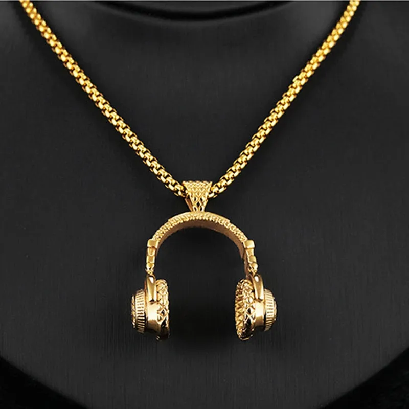 Hip Hop Headphone Necklace