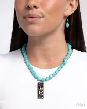 Hopeful Headline - Blue Paparazzi Accessories