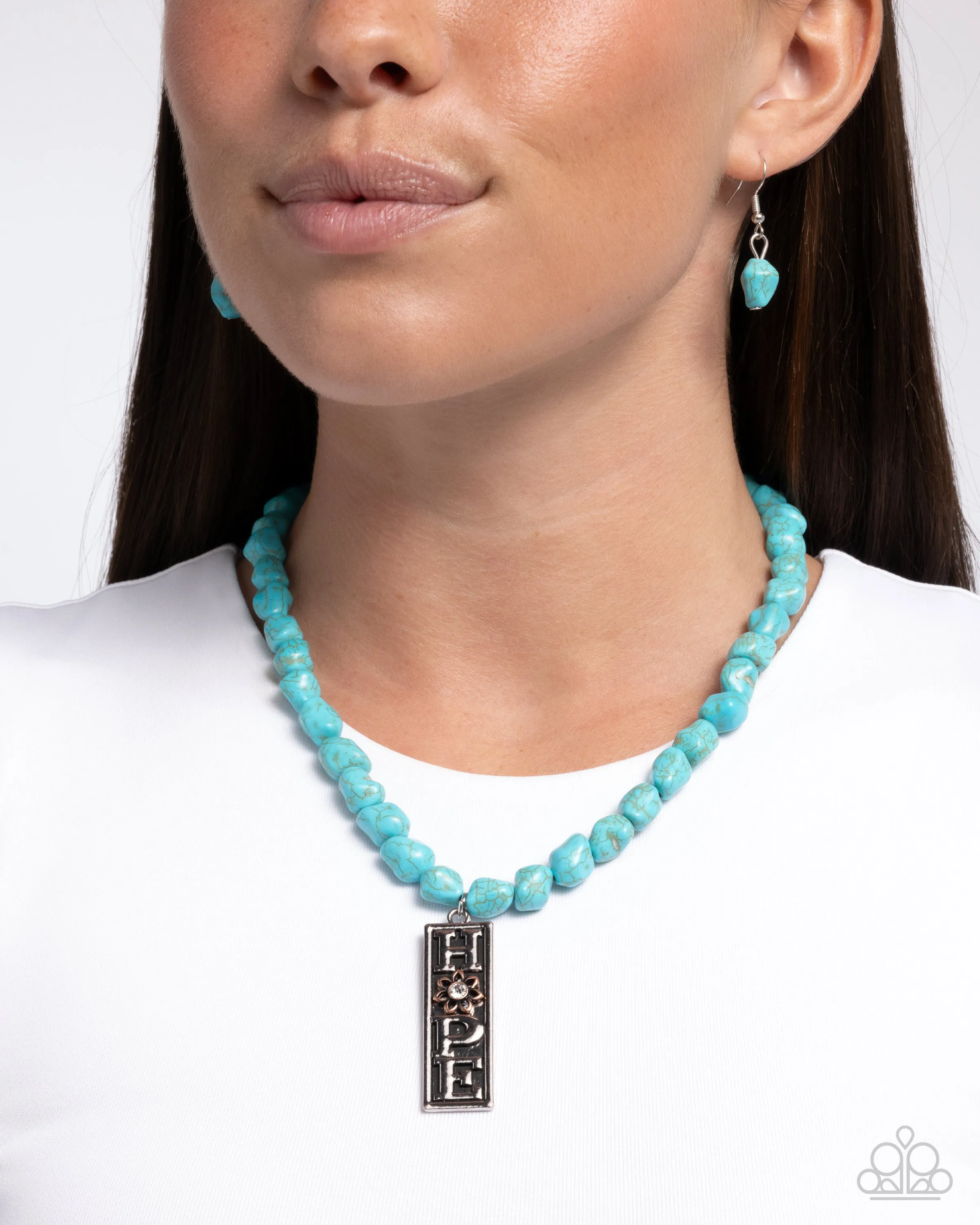 Hopeful Headline - Blue Paparazzi Accessories