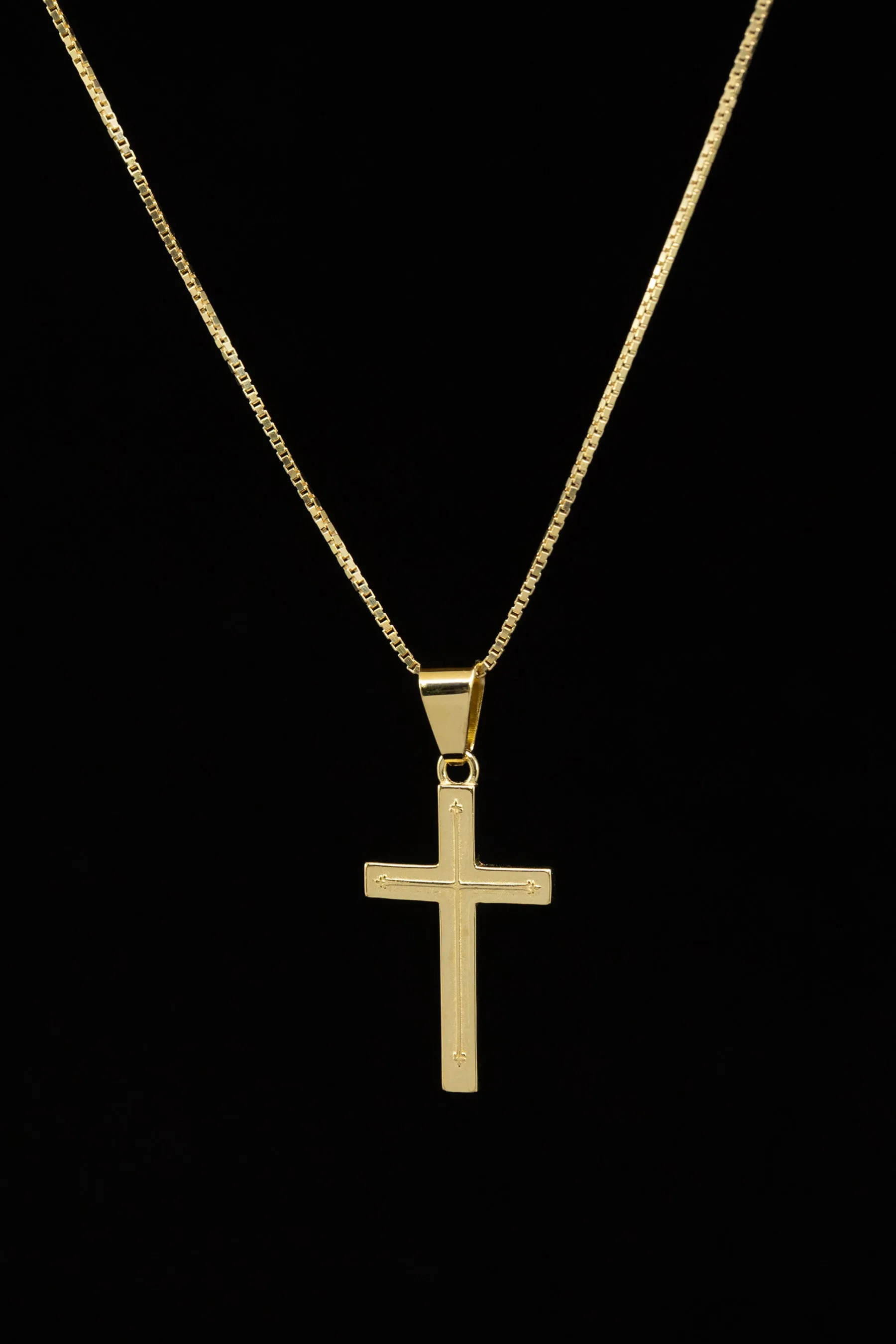 House Of Auric Mateo Cross Pendant 18k Gold Vermeil