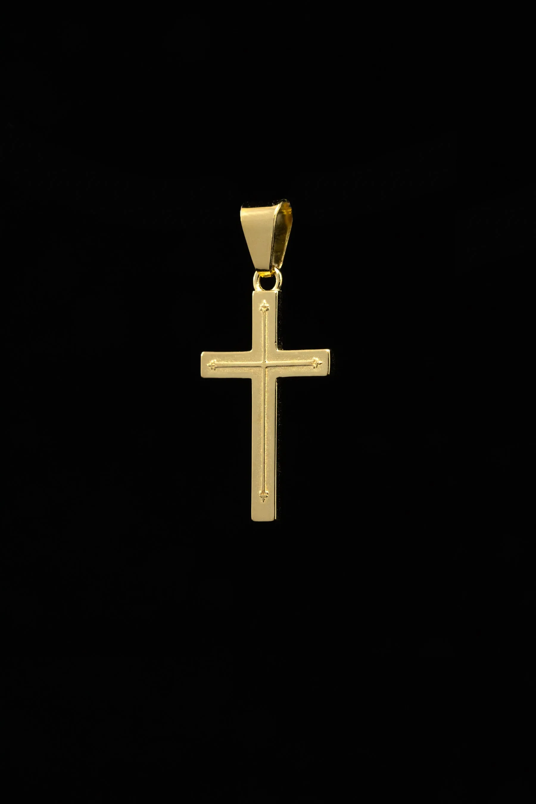 House Of Auric Mateo Cross Pendant 18k Gold Vermeil