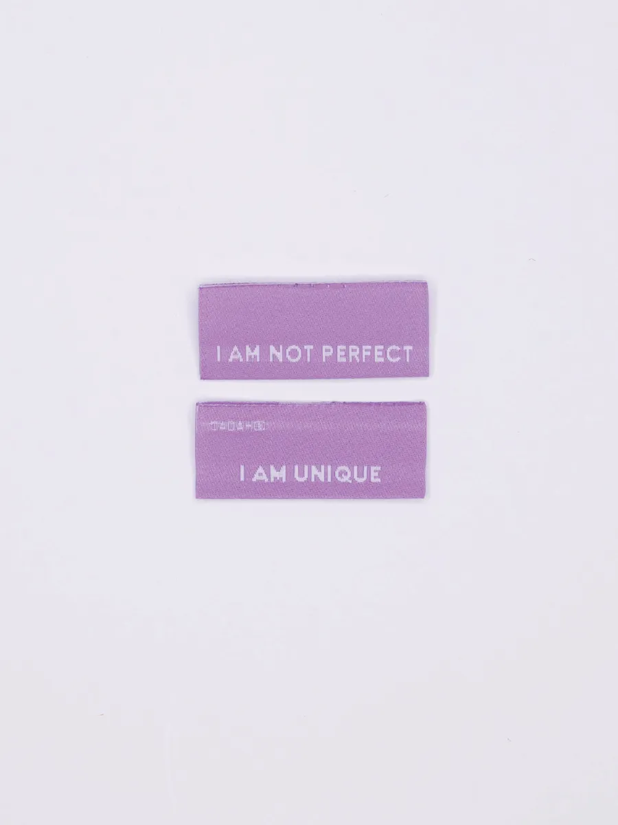 I am Unique, Not Perfect ~ 10 pack ~ Premium Woven Labels