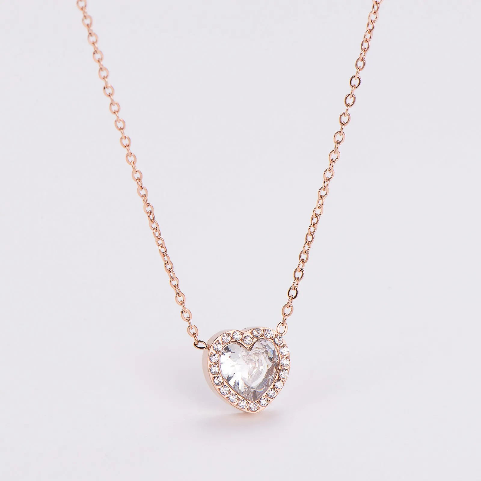 IG Style Heart Stainless Steel Electroplating Necklaces