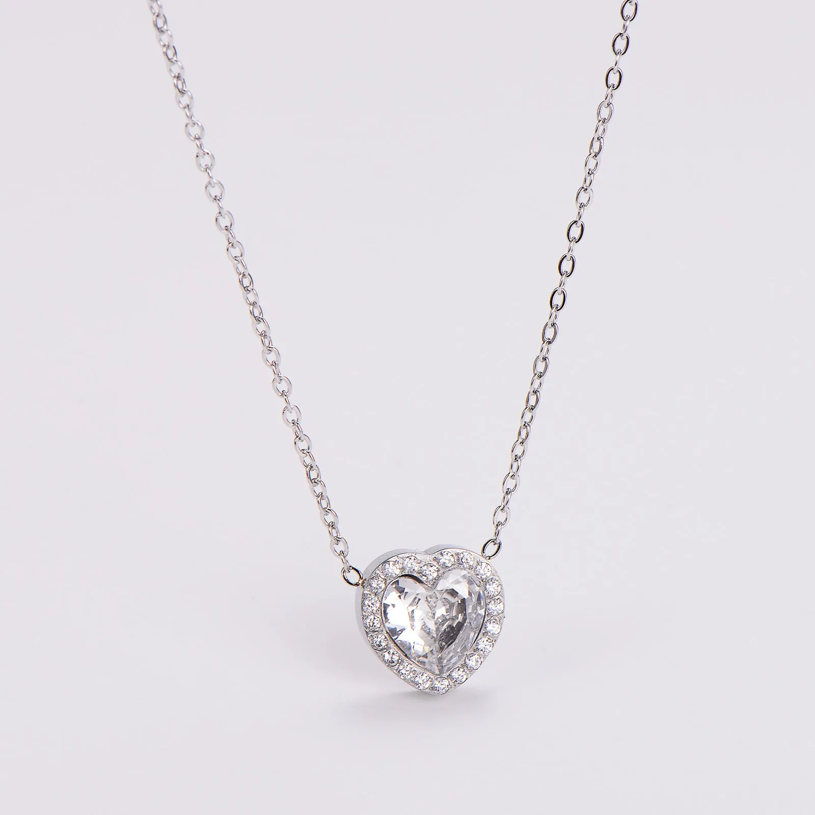 IG Style Heart Stainless Steel Electroplating Necklaces