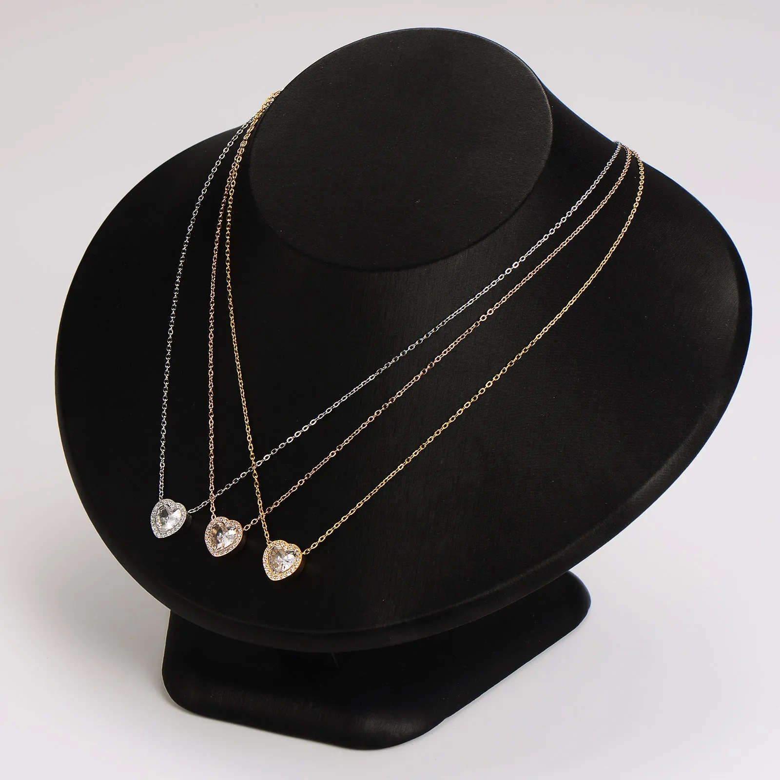 IG Style Heart Stainless Steel Electroplating Necklaces