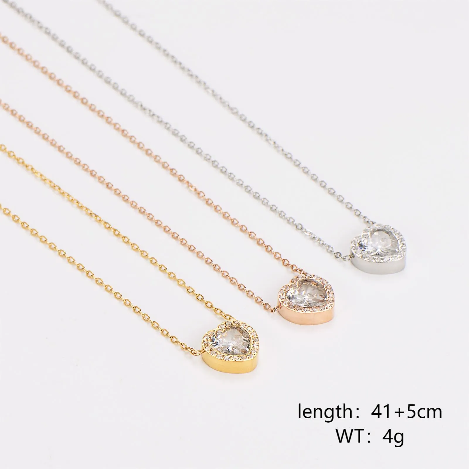 IG Style Heart Stainless Steel Electroplating Necklaces