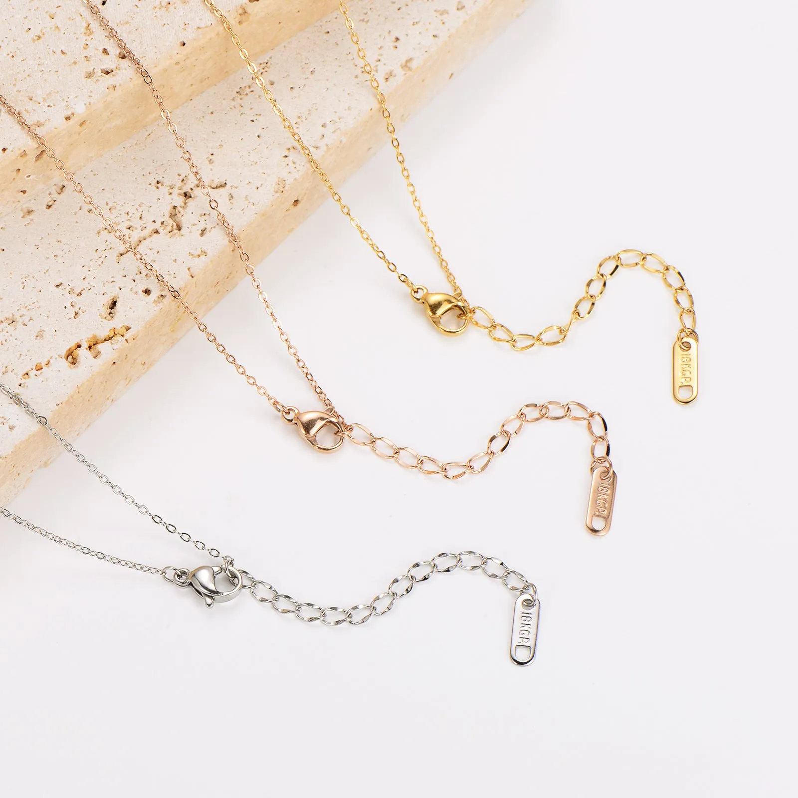 IG Style Heart Stainless Steel Electroplating Necklaces