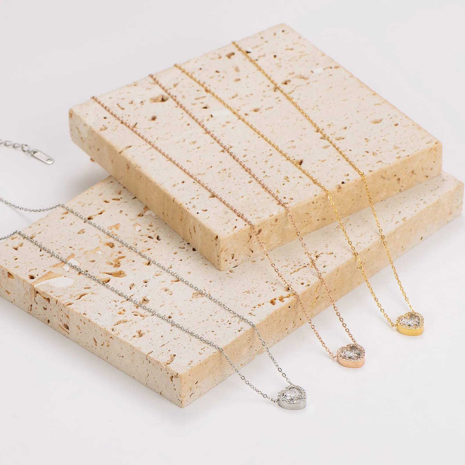 IG Style Heart Stainless Steel Electroplating Necklaces