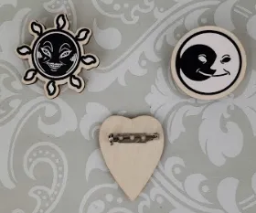 Instant Shipping! Bat Moonlight Pin (5 Kinds)