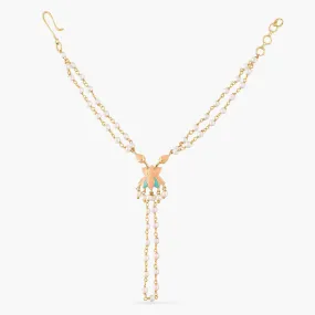 Jalaja Pearl Strings Ring Handchain Bracelet
