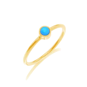 Kids Turquoise Solitaire Ring