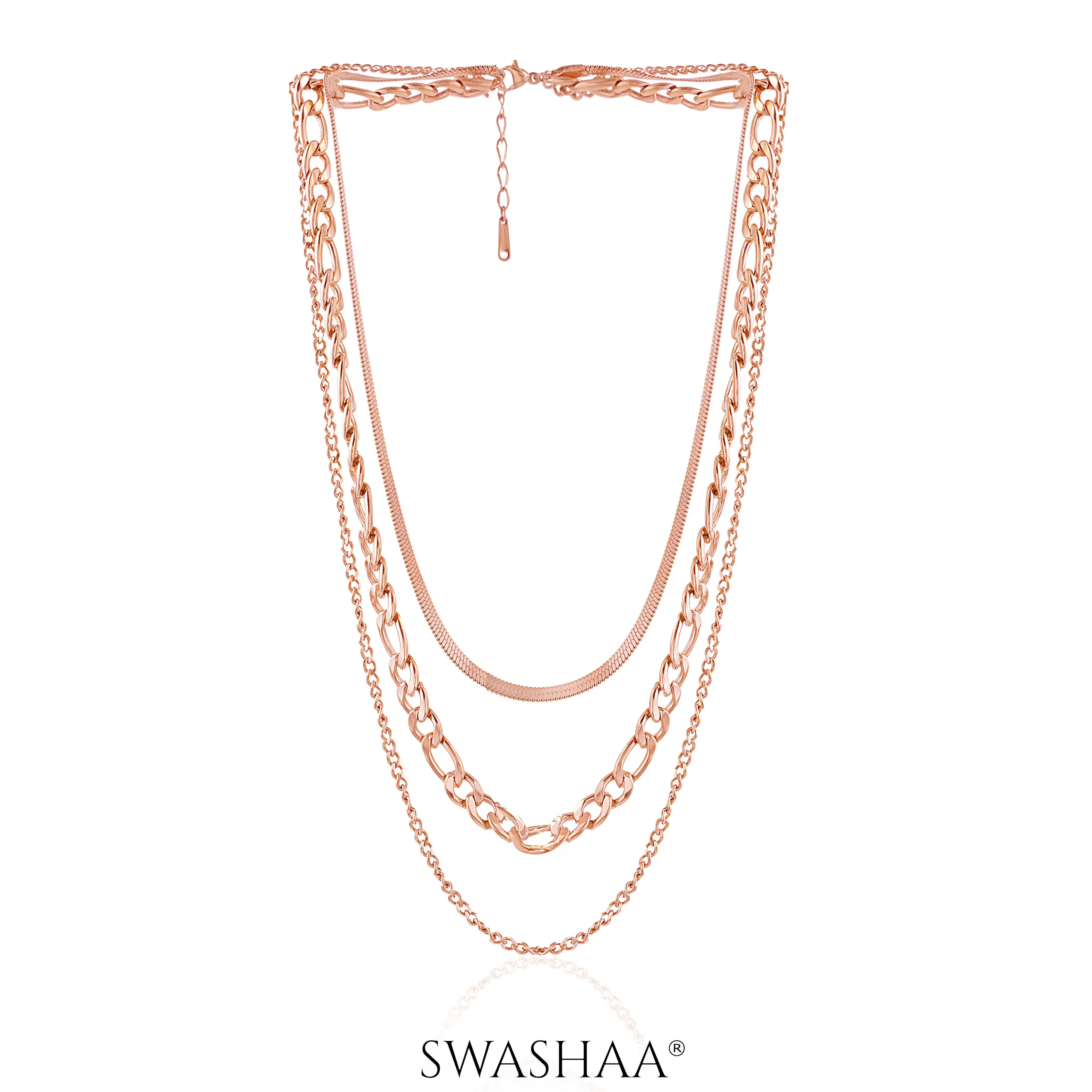 Lennon Rosegold Plated Necklace