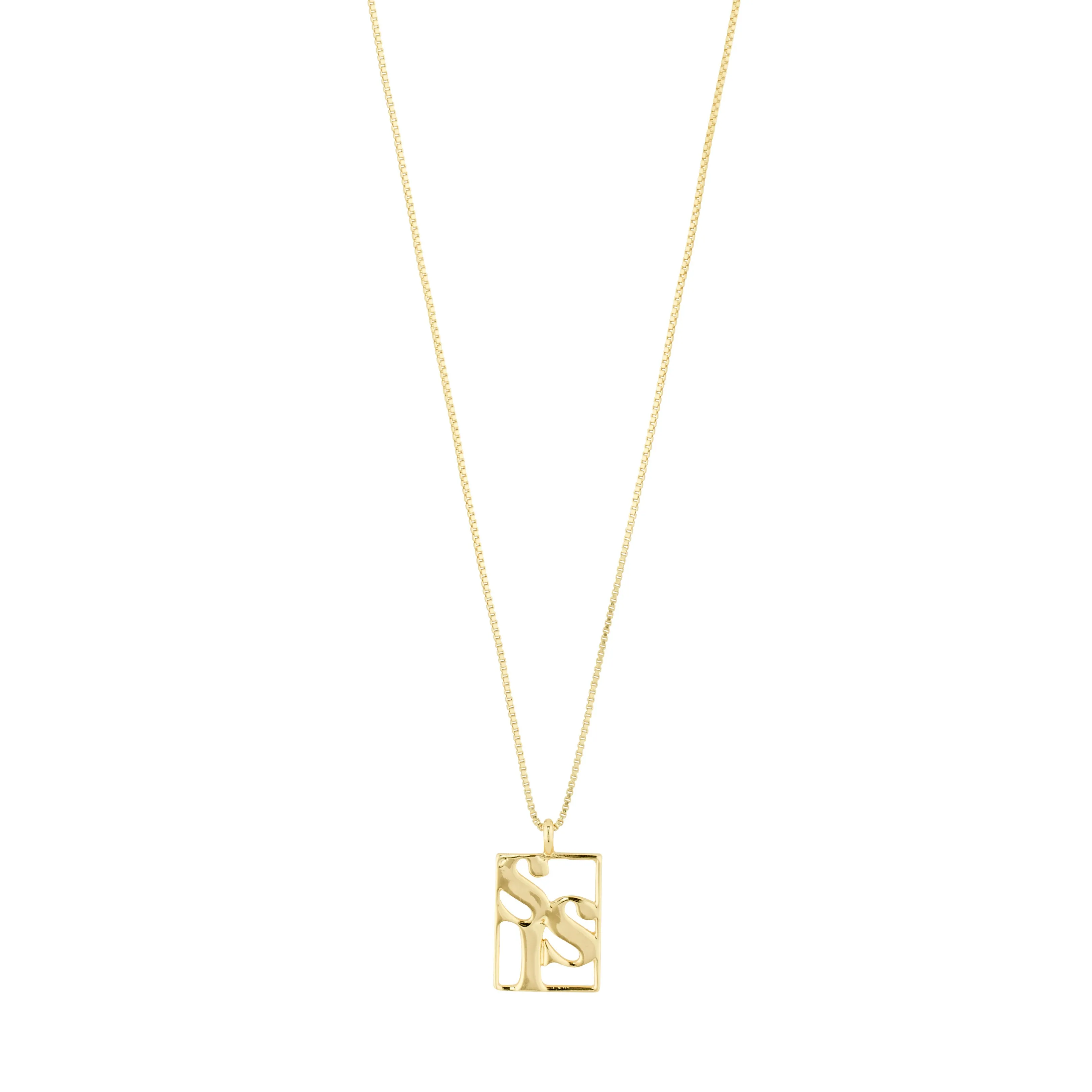 LOVE TAG, SIS necklace gold-plated