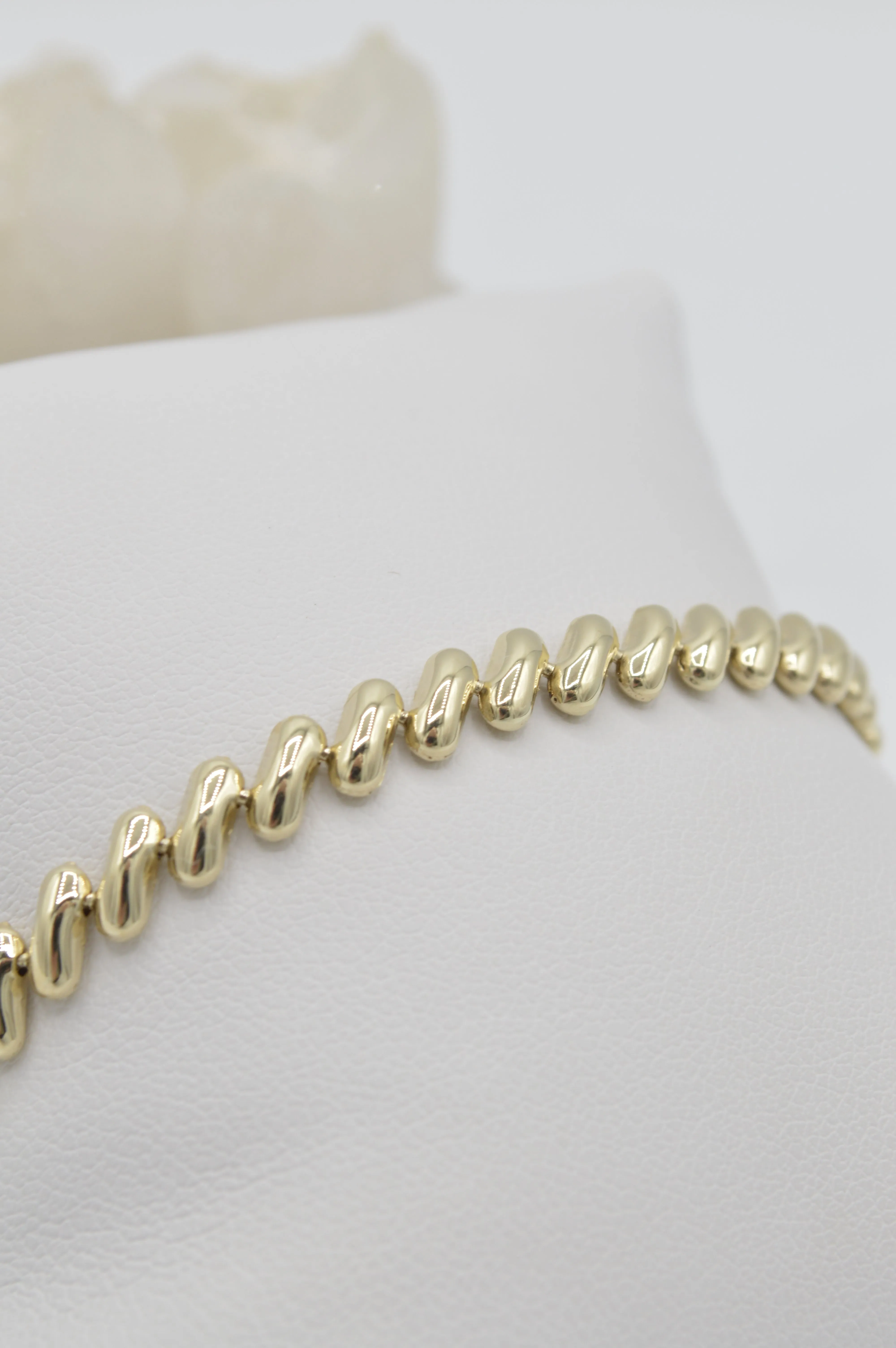 Macaroni Bracelet, 14k