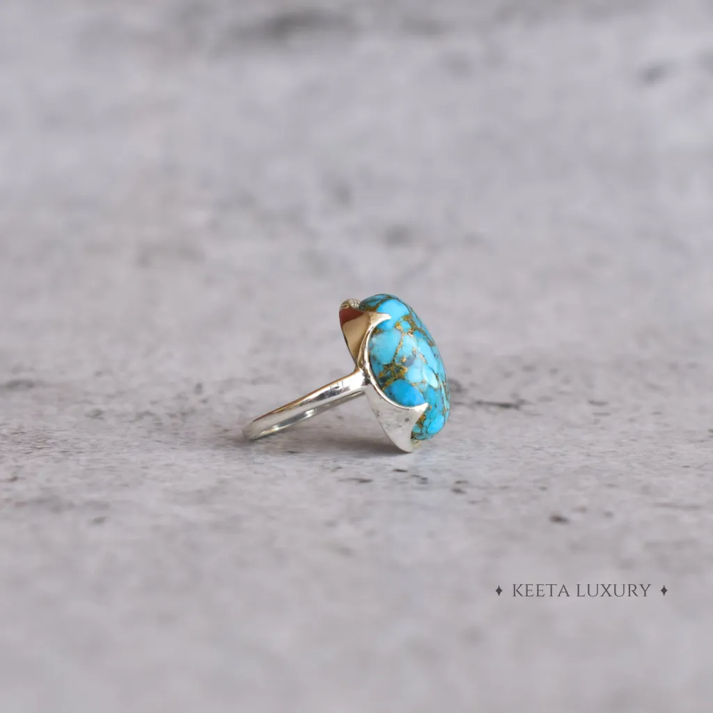 Majestic - Copper Turquoise Ring
