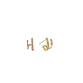 Mia Sparkling CZ Stud Earrings