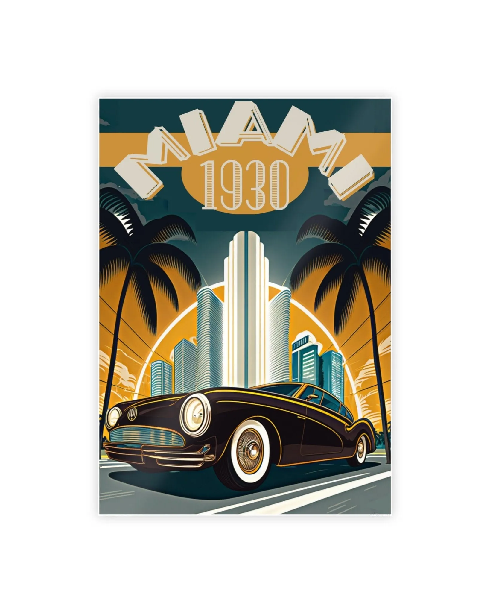 Miami Timeless Ride Poster