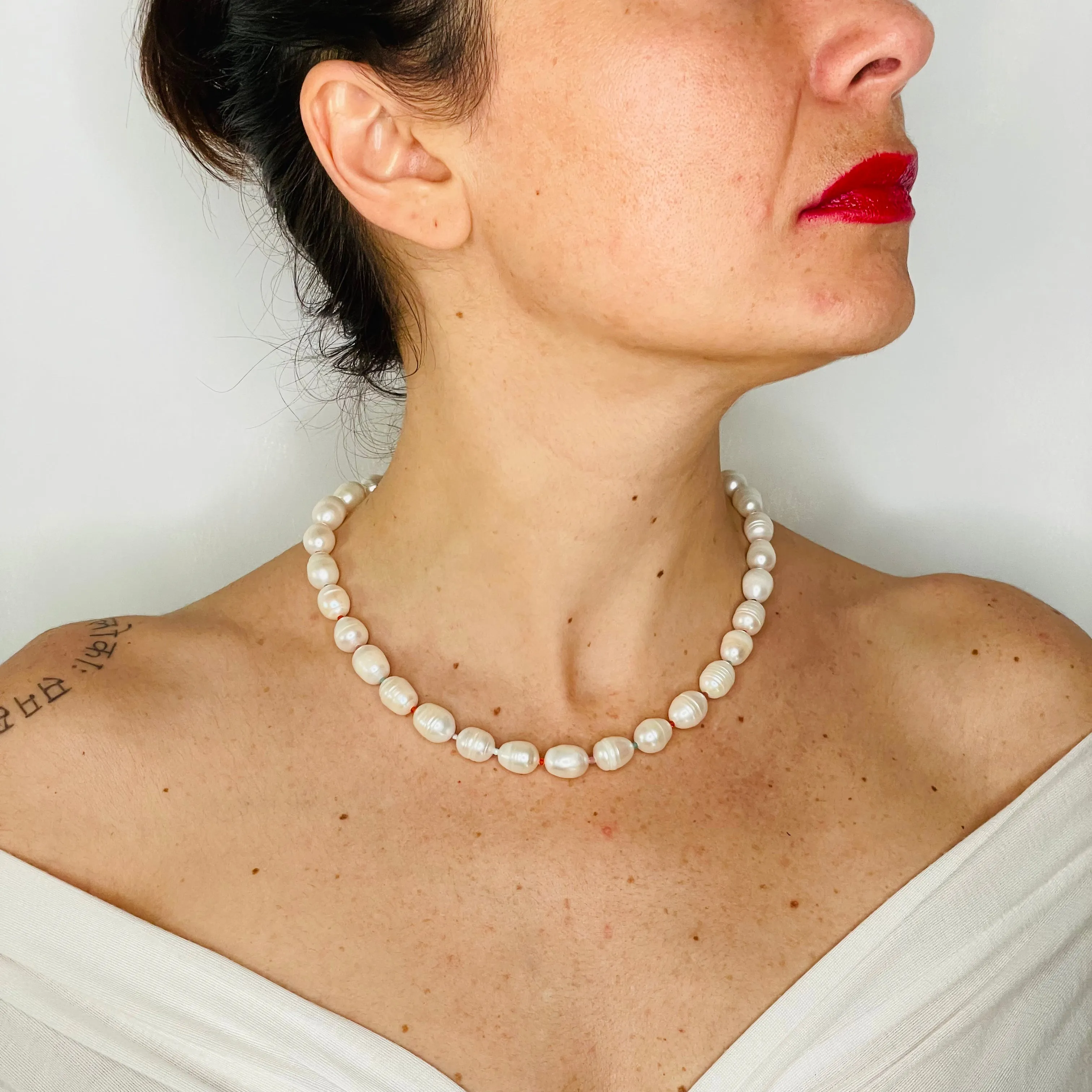 Midi Pearl Statement Necklace