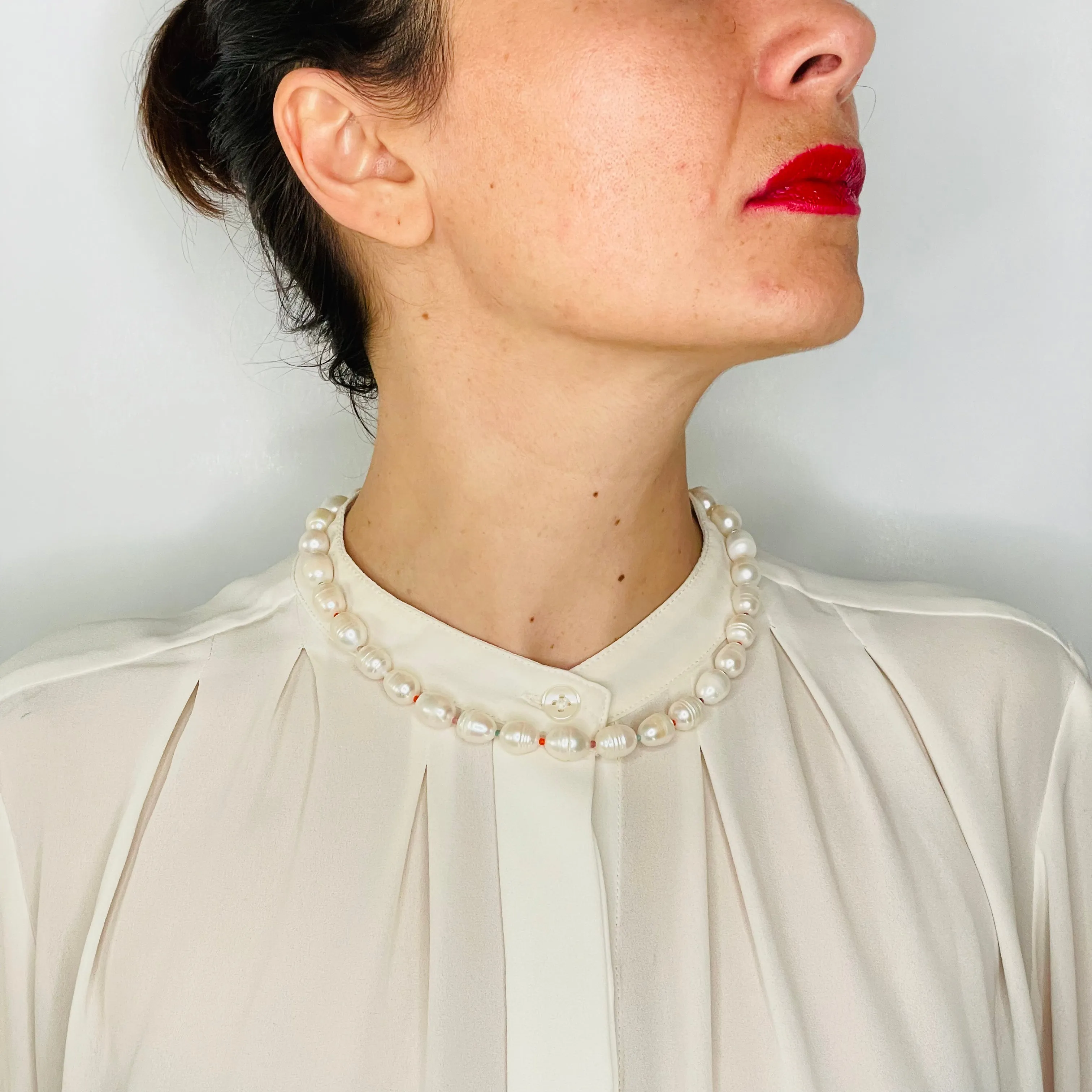 Midi Pearl Statement Necklace