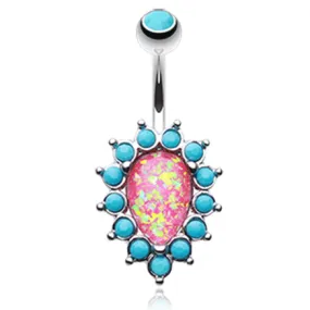 Mimi Opal and Turquoise Belly Bar