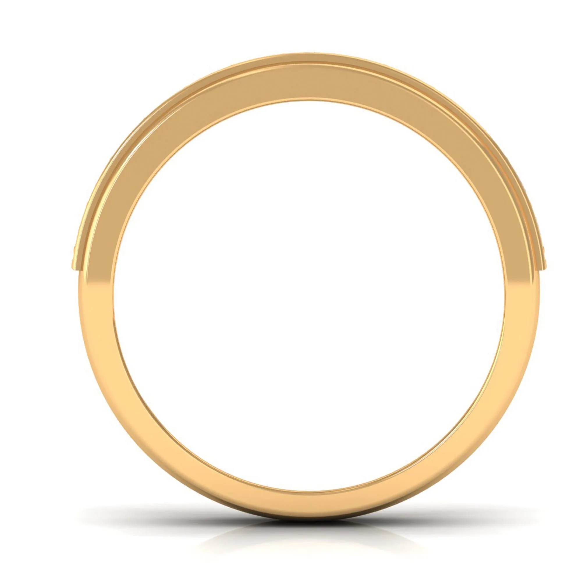 Natural Diamond Wedding Band in Prong Setting