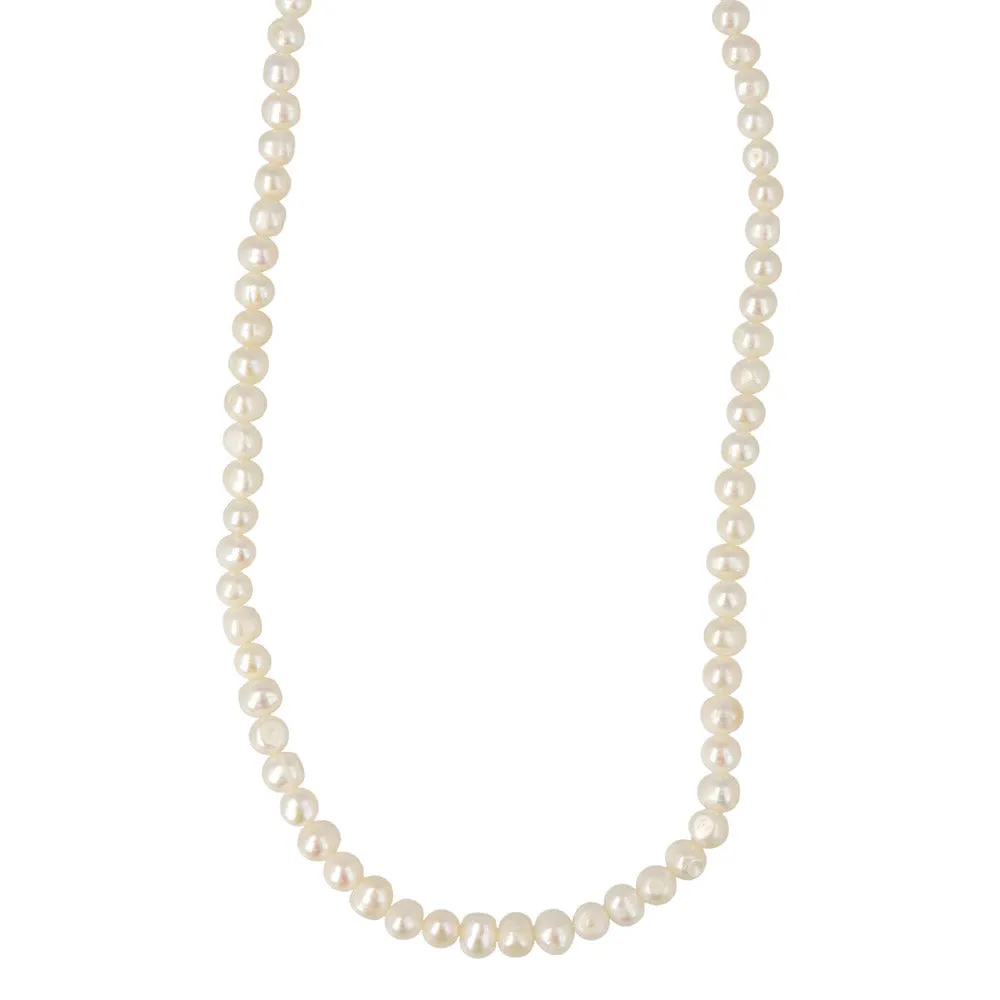 Organic Shape Pearl Necklace