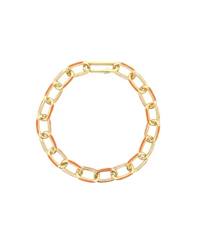 Oval Link Enamel Bracelet