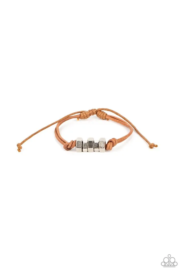 Paparazzi Bracelet ~ Bolt Out - Brown