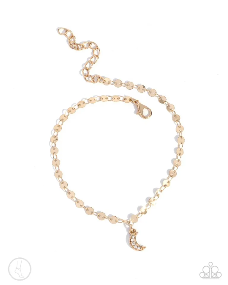 Paparazzi Bracelet ~ Crescent Chic - Gold